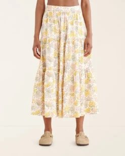 Floral Poplin Skirt