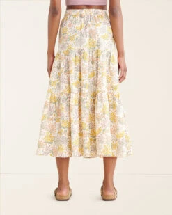 Floral Poplin Skirt 11 Floral Poplin Skirt -LuxeWear Sales Store 38130373 CJ2 d