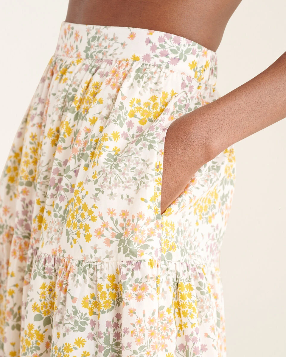 Floral Poplin Skirt 7 Floral Poplin Skirt - Image 5