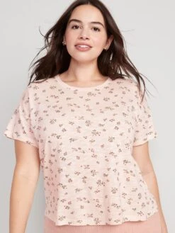 Old Navy Sunday Sleep Floral Slub-Knit Pajama T-Shirt For Women 26 Old Navy Sunday Sleep Floral Slub-Knit Pajama T-Shirt For Women -LuxeWear Sales Store cn52588455