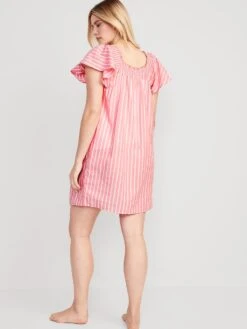 Old Navy Maternity Smocked Flutter-Sleeve Nightgown 8 Old Navy Maternity Smocked Flutter-Sleeve Nightgown -LuxeWear Sales Store cn52726314