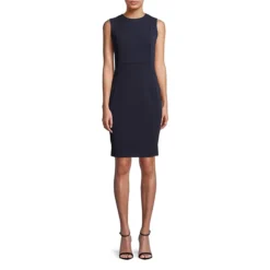 Calvin Klein Scuba Crepe Sleeveless Sheath Dress