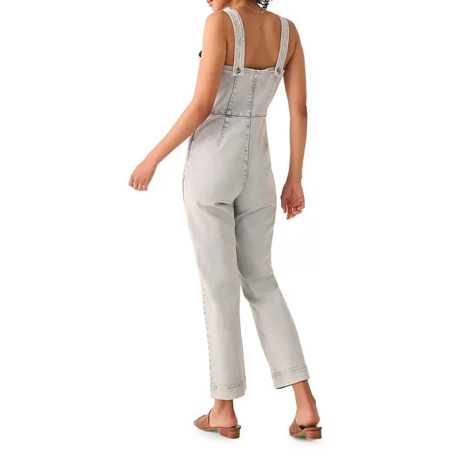 Button-Front Organic Cotton Denim Jumpsuit 4 Button-Front Organic Cotton Denim Jumpsuit - Image 2