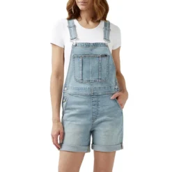 Holly Denim Short Overalls