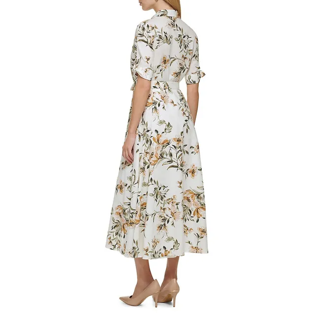 Calvin Klein Floral Maxi Shirtdress 4 Calvin Klein Floral Maxi Shirtdress - Image 2