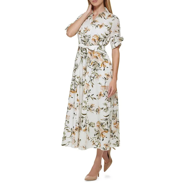 Calvin Klein Floral Maxi Shirtdress 5 Calvin Klein Floral Maxi Shirtdress - Image 3