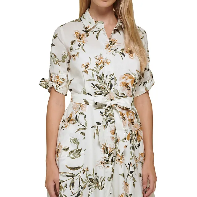 Calvin Klein Floral Maxi Shirtdress 6 Calvin Klein Floral Maxi Shirtdress - Image 4