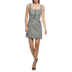 Tweed Squareneck Sheath Dress