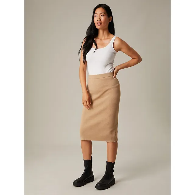 Rib Knit Pencil Skirt 5 Rib Knit Pencil Skirt - Image 3