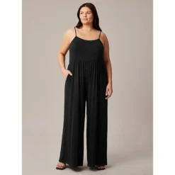 Plus Spaghetti Strap Jumpsuit