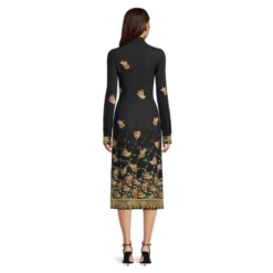 Etro Bird-Print Crepe Midi Shirtdress