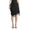 JW Anderson Lace Slip Asymmetric Draped Skirt