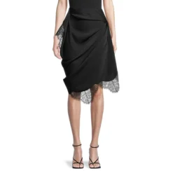 JW Anderson Lace Slip Asymmetric Draped Skirt