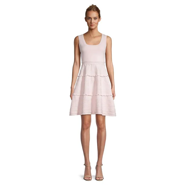 Needle & Thread Sleeveless Tiered Embroidered Mini Flare Dress 3 Needle & Thread Sleeveless Tiered Embroidered Mini Flare Dress