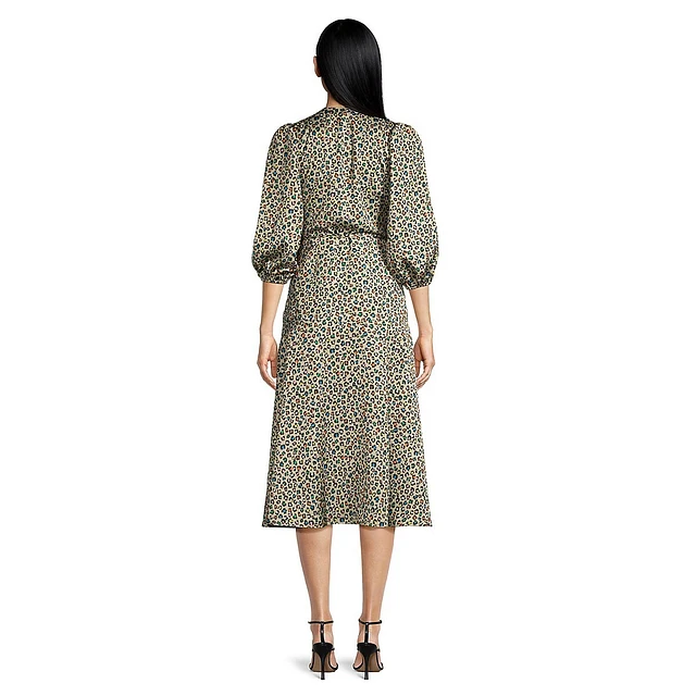 ESSENTIEL ANTWERP Leopard-Print Wrap Midi Dress 4 ESSENTIEL ANTWERP Leopard-Print Wrap Midi Dress - Image 2