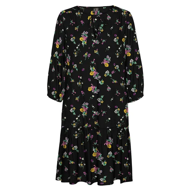 Vero Moda Danni Gathered-Hem Floral Dress 6 Vero Moda Danni Gathered-Hem Floral Dress - Image 4