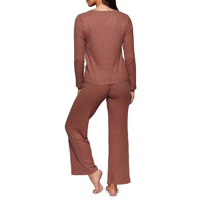 2-Piece Ribbed Top & Joggers Pyjama Set 4 2-Piece Ribbed Top & Joggers Pyjama Set - Image 2