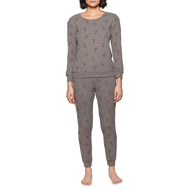 2-Piece Rib-Knit Top & Joggers Pyjama Set 3 2-Piece Rib-Knit Top & Joggers Pyjama Set