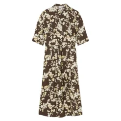 Marc O'Polo Printed Paper-Touch Organic Cotton Shirtdress