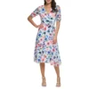 DKNY Ruched-Sleeve Floral Faux-Wrap Dress -LuxeWear Sales Store https3A2F2Fimage.s5a.com2Fis2Fimage2FTheBay2F755405541893 main3Fwid3D120026hei3D120026qlt3D9026resMode3Dsharp226op usm3D0.92C1.02C82C0 640x