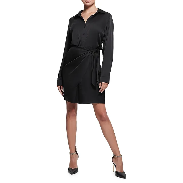 Guess Alya Satin Tie-Twist Mini Dress 3 Guess Alya Satin Tie-Twist Mini Dress