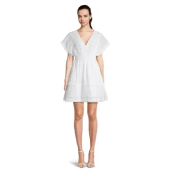 Guess Valeria Flare-Sleeve Fit-&-Flare Dress