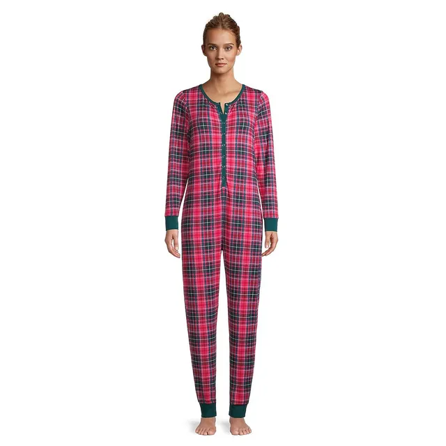 Festive Plaid Relaxed Snap-Placket Jumpsuit 3 Festive Plaid Relaxed Snap-Placket Jumpsuit