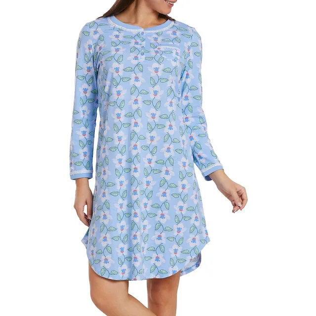 Floral Short Nightshirt 3 Floral Short Nightshirt