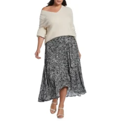 Plus Printed Faux-Wrap Skirt -LuxeWear Sales Store https3A2F2Fimage.s5a.com2Fis2Fimage2FTheBay2F796866457002 alt23Fwid3D120026hei3D120026qlt3D9026resMode3Dsharp226op usm3D0.92C1.02C82C0 640x