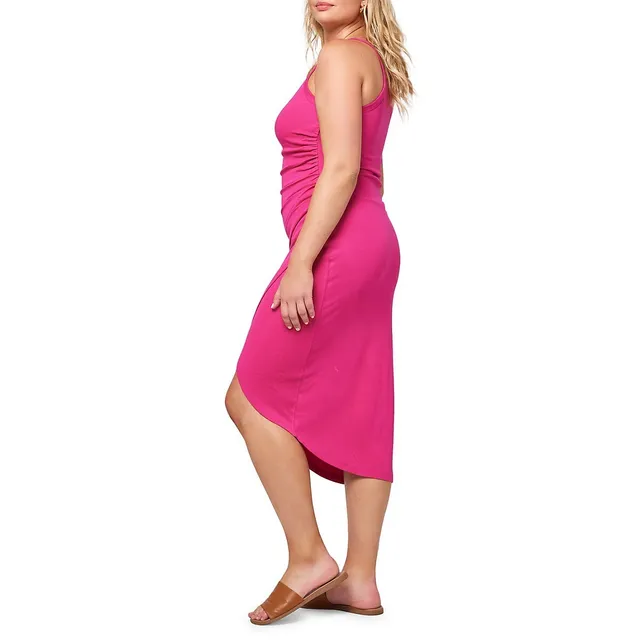 Bardot Ruched Tulip-Hem Cover-Up Midi Dress 8 Bardot Ruched Tulip-Hem Cover-Up Midi Dress - Image 6