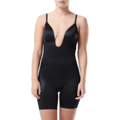 Spanx Suit Your Fancy Plunge Low-Back Mid-Thigh Bodysuit