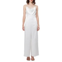 Lydia Drape Satin Jumpsuit