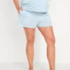 Old Navy Maternity Rollover-Waist Ultra-Soft Sunday Sleep Shorts -- 3.75-inch Inseam