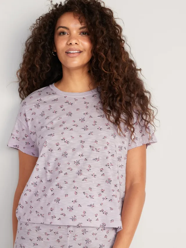 Old Navy Sunday Sleep Floral Slub-Knit Pajama T-Shirt For Women 13 Old Navy Sunday Sleep Floral Slub-Knit Pajama T-Shirt For Women - Image 11