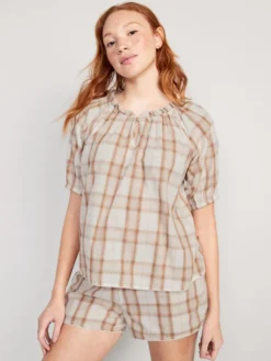 Old Navy Printed Smocked Pajama Swing Top For Women -LuxeWear Sales Store https3A2F2Foldnavy.gapcanada.ca2Fwebcontent2F00522F5092F8452Fcn52509845.jpg 640x