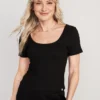 Old Navy Scoop-Neck Rib-Knit Pajama T-Shirt For Women