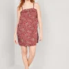 Old Navy Floral Smocked Mini Cami Swing Nightgown For Women