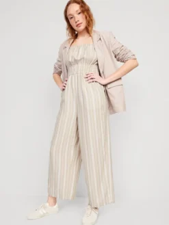 Old Navy Striped Linen-Blend Cropped Smocked Cami Wide-Leg Jumpsuit For Women 19 Old Navy Striped Linen-Blend Cropped Smocked Cami Wide-Leg Jumpsuit For Women -LuxeWear Sales Store https3A2F2Foldnavy.gapcanada.ca2Fwebcontent2F00522F6372F2832Fcn52637283.jpg 640x