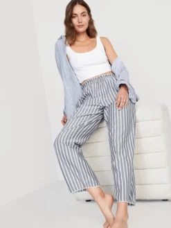 Old Navy High-Waisted Striped Pajama Pants For Women -LuxeWear Sales Store https3A2F2Foldnavy.gapcanada.ca2Fwebcontent2F00522F6542F7462Fcn52654746.jpg 640x