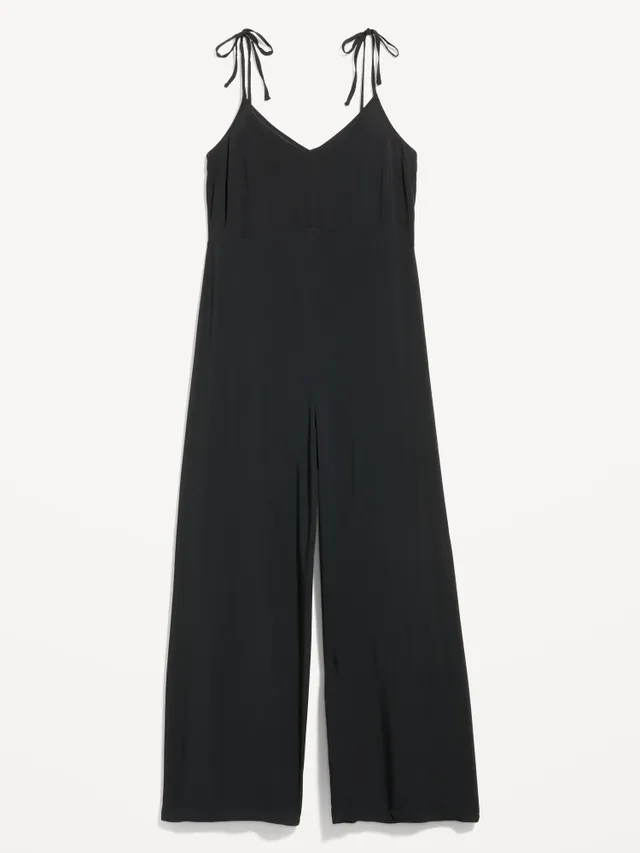 Old Navy Loose Cropped Tie-Shoulder V-Neck Cami Jumpsuit For Women 6 Old Navy Loose Cropped Tie-Shoulder V-Neck Cami Jumpsuit For Women - Image 4