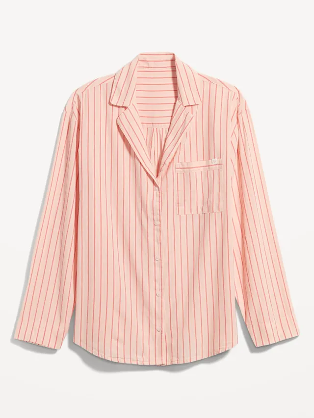 Old Navy Printed Poplin Pajama Shirt For Women 14 Old Navy Printed Poplin Pajama Shirt For Women - Image 12