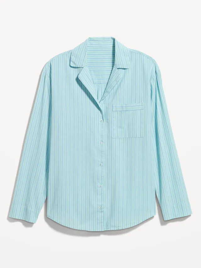 Old Navy Printed Poplin Pajama Shirt For Women 6 Old Navy Printed Poplin Pajama Shirt For Women - Image 4