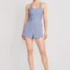 Old Navy Sleeveless PowerSoft 2-in-1 Dolphin-Hem Performance Run Romper -- 2.5-inch Inseam