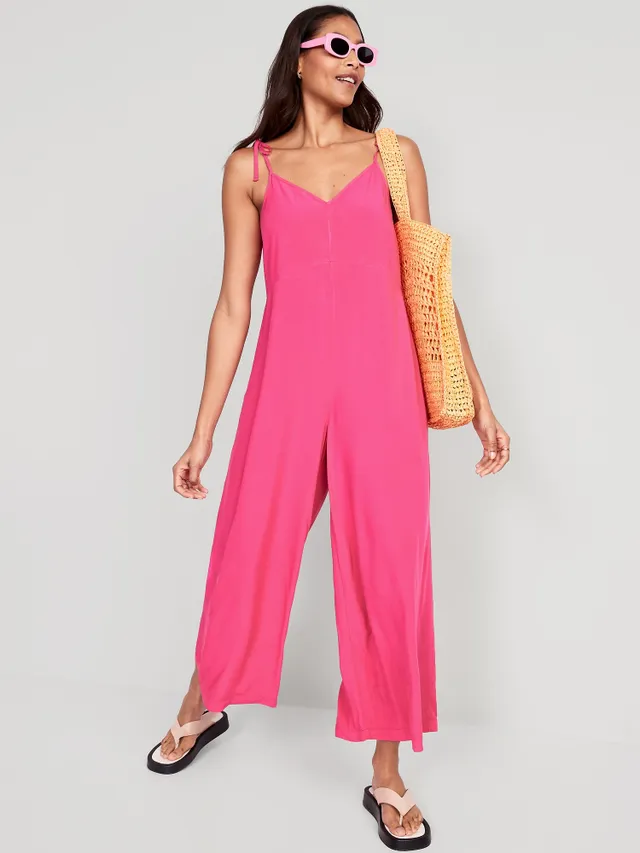 Old Navy Loose Cropped Tie-Shoulder V-Neck Cami Jumpsuit For Women 15 Old Navy Loose Cropped Tie-Shoulder V-Neck Cami Jumpsuit For Women - Image 13
