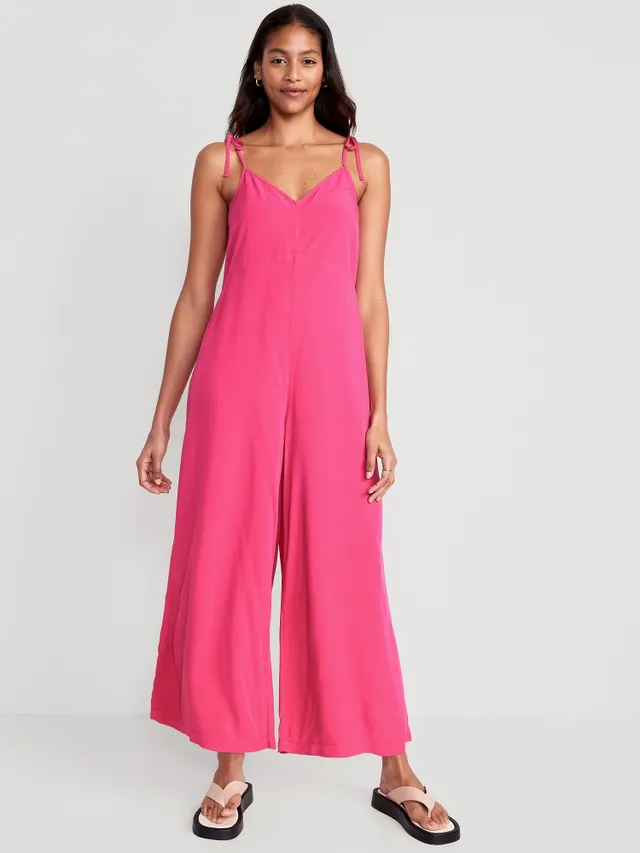 Old Navy Loose Cropped Tie-Shoulder V-Neck Cami Jumpsuit For Women 13 Old Navy Loose Cropped Tie-Shoulder V-Neck Cami Jumpsuit For Women - Image 11