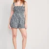 Old Navy Gingham Tie-Shoulder Smocked Romper For Women -- 3-inch Inseam 1 Old Navy Gingham Tie-Shoulder Smocked Romper For Women -- 3-inch Inseam -LuxeWear Sales Store https3A2F2Foldnavy.gapcanada.ca2Fwebcontent2F00532F3022F8802Fcn53302880.jpg 640x