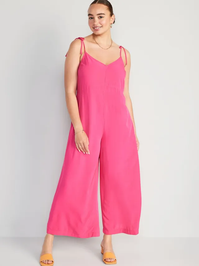 Old Navy Loose Cropped Tie-Shoulder V-Neck Cami Jumpsuit For Women 16 Old Navy Loose Cropped Tie-Shoulder V-Neck Cami Jumpsuit For Women - Image 14