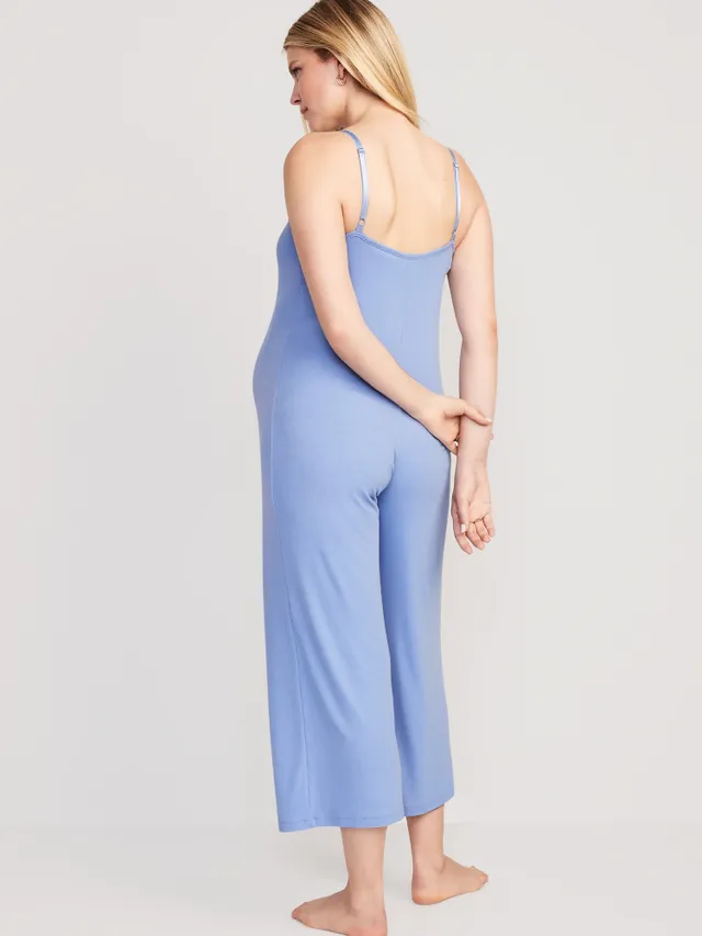 Old Navy Maternity Rib-Knit Cropped Wide-Leg Jumpsuit 4 Old Navy Maternity Rib-Knit Cropped Wide-Leg Jumpsuit - Image 2