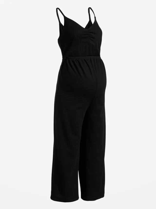 Old Navy Maternity Sleeveless Textured Wide-Leg Jumpsuit 4 Old Navy Maternity Sleeveless Textured Wide-Leg Jumpsuit - Image 2