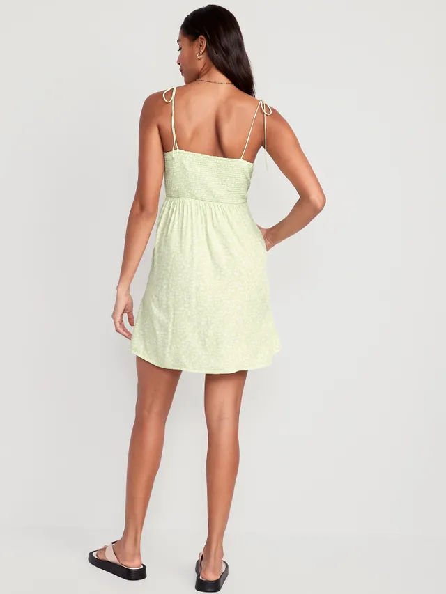 Old Navy Fit & Flare Tie-Strap Floral Mini Dress For Women 4 Old Navy Fit & Flare Tie-Strap Floral Mini Dress For Women - Image 2